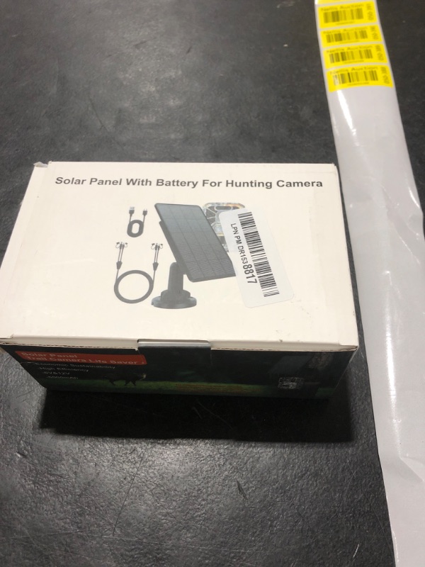 Photo 1 of GYKZ Trail Camera Solar Panel, Build-in 5000mAH Rechargeable Lithium Battery Solar Panel for Trail Camera, High Conversion Rates Trail Cam Solar Panel 6V/12V, IP66 Waterproof & 9.85Ft Cable