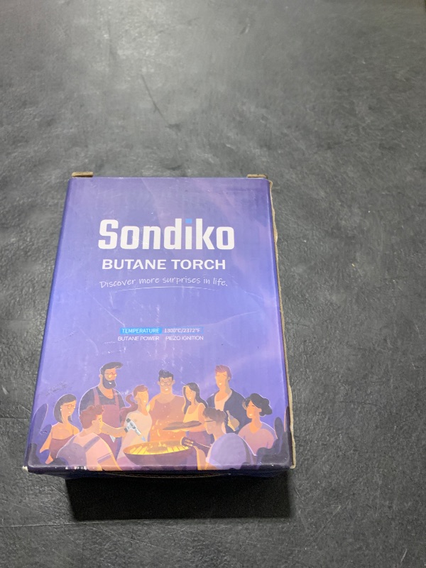Photo 1 of Sondiko Butane Torch with Fuel Gauge S907, Refillable Soldering Torch with Adjustable Flame for Welding, Resin Art, Industrial(Butane Gas Not Included)