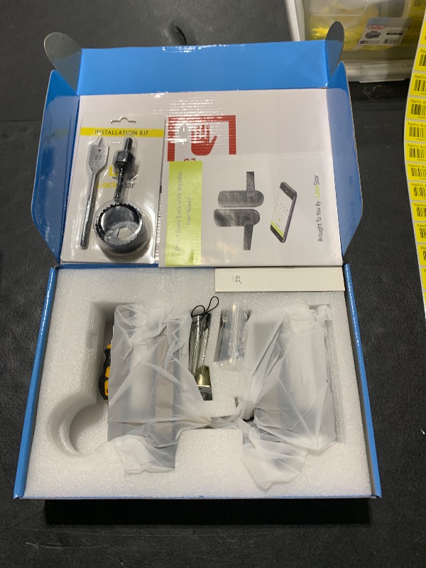 Photo 1 of LOCKSTAR® Smart Door Lock with Handle • Keyless Deadbolt • Multiple Entry Methods – APP • Fingerprint Touch ID • Keypad Code • FOB • Traditional Key • Smart Home Devices