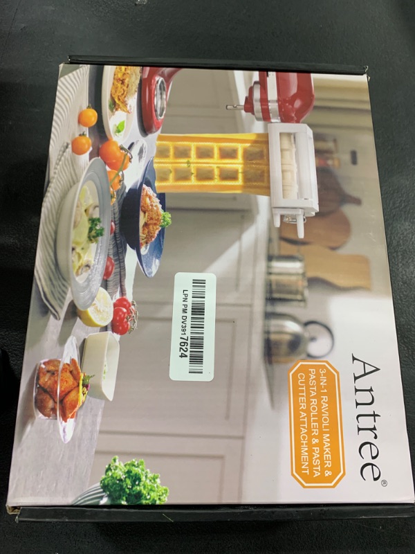 Photo 1 of ANTREE 3-IN-1 Pasta Attachment & Ravioli Attachment for KitchenAid Stand Mixers, Pasta Maker Accessories included Pasta Sheet Roller, Spaghetti Cutter and Ravioli Maker Attachment