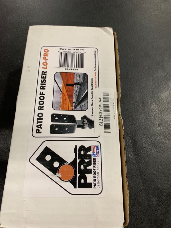 Photo 1 of The Official Patio Roof Riser - LO-PRO - Engineered & Code Approved - Made in The USA - Fits Nominal 4X Beams (3.625" Bucket) - Pergola Roof Riser Hardware