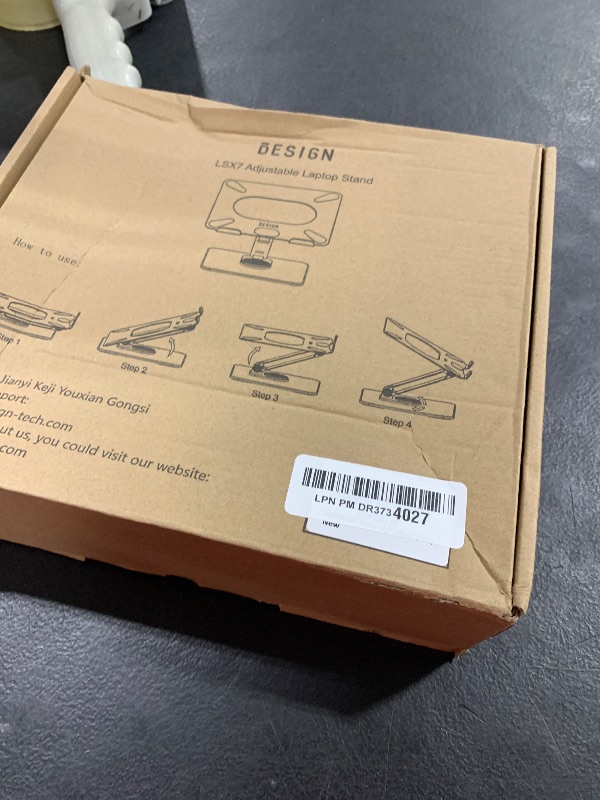 Photo 1 of BESIGN LSX7 Laptop Stand with 360° Rotating Base, Ergonomic Adjustable Notebook Stand, Riser Holder Computer Stand Compatible with Air, Pro, Dell, HP, Lenovo More 10-15.6" Laptops (Black)