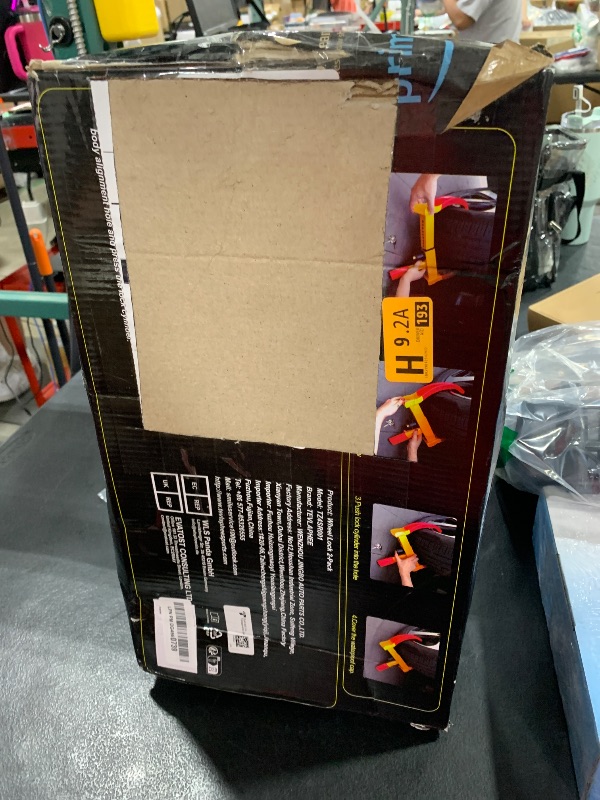 Photo 1 of Tevlaphee Wheel Lock Set,Trailer Security Adjustable Anti Theft Trailer Wheel Lock for Car Camper Trailers SUV Boat Motorcycle Great Deterrent 2 Packs 6 Alike Keys