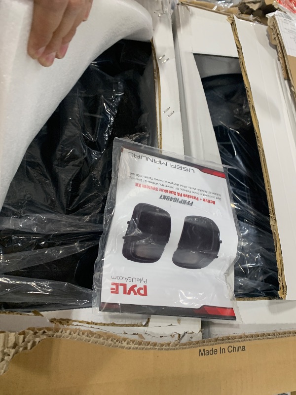 Photo 1 of Pyle Wireless Portable PA system - 1000W High Powered Bluetooth Compatible Active + Passive Pair Outdoor Sound Speakers w/ USB SD MP3 AUX - 35mm Mount, 2 Stand, Microphone, Remote - Pyle PPHP1049KT