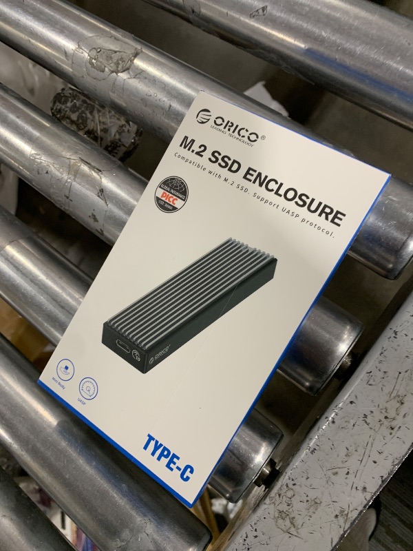 Photo 1 of ORICO M.2 NVMe SSD Enclosure, USB 3.1 Gen 2 (10 Gbps) to NVMe PCI-E M.2 SSD Case Support UASP for NVMe SSD Size 2230/2242/2260/2280(up to 2TB)