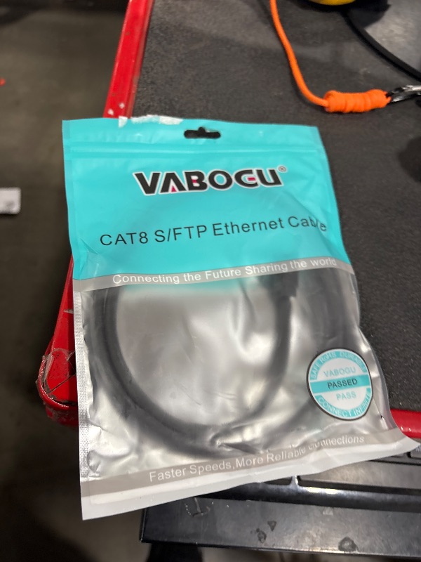Photo 1 of Vabogu Cat 8 Ethernet Cable, 3ft Heavy Duty High Speed Internet Network Cable, 26AWG, 2000Mhz 40Gbps with Gold Plated RJ45 Connectors, Shielded for Indoor & Outdoor Use
