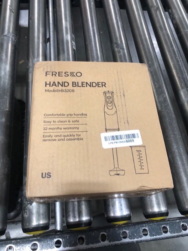 Photo 1 of FRESKO Immersion Handheld Blender 500W with 700ml Beaker, 12-Speed & Turbo Mode Hand Blender Stick, 304 Stainless Steel Blades for Soup, Smoothie, Puree, Baby Food