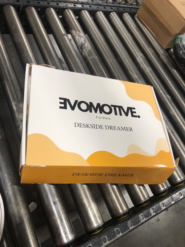 Photo 1 of EVOMOTIVE Deskside Dreamer - Cat Desk Hammock, Comes with [2 Washable Fabrics]: Mesh and Plush, 360° Rotating & Height Adjustable [Beige]. Max Weight 35LBS