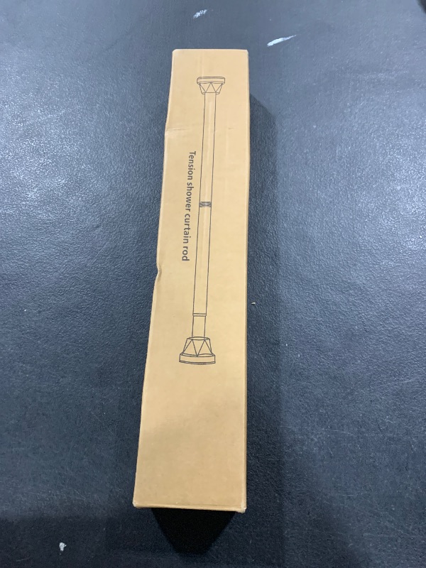 Photo 1 of Ausemku Shower Curtain Rod Tension - 26-76 Inch Never Rust Non-Slip Spring Tension Curtain Rod No Drilling Stainless Steel Curtain Rod Use Bathroom Kitchen?Golden yellow?