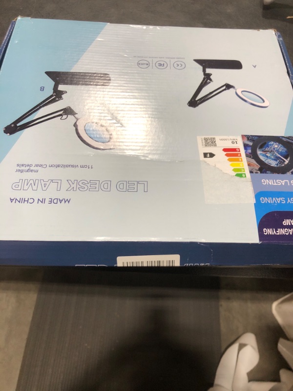 Photo 1 of 15X Magnifying Glass with Light – Real Glass Lens, 3 Color Modes & Adjustable Brightness – 2-in-1 Desk Lamp with Clamp & Heavy Base – Flexible Swing Arm – Ideal for Crafts, Reading, Repair, Seniors