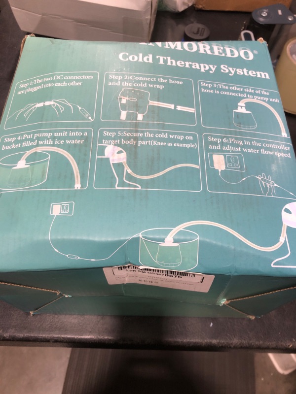 Photo 2 of Inmoredo Cold Therapy System Ice Machine System for ACL Knee Surgery Recovery - Quiet Pump, Flexible Kit, Portable, Knee Ice Machine, Ideal for Sports Injuries, Knee Pains, Strain & Stiffness, Sprain