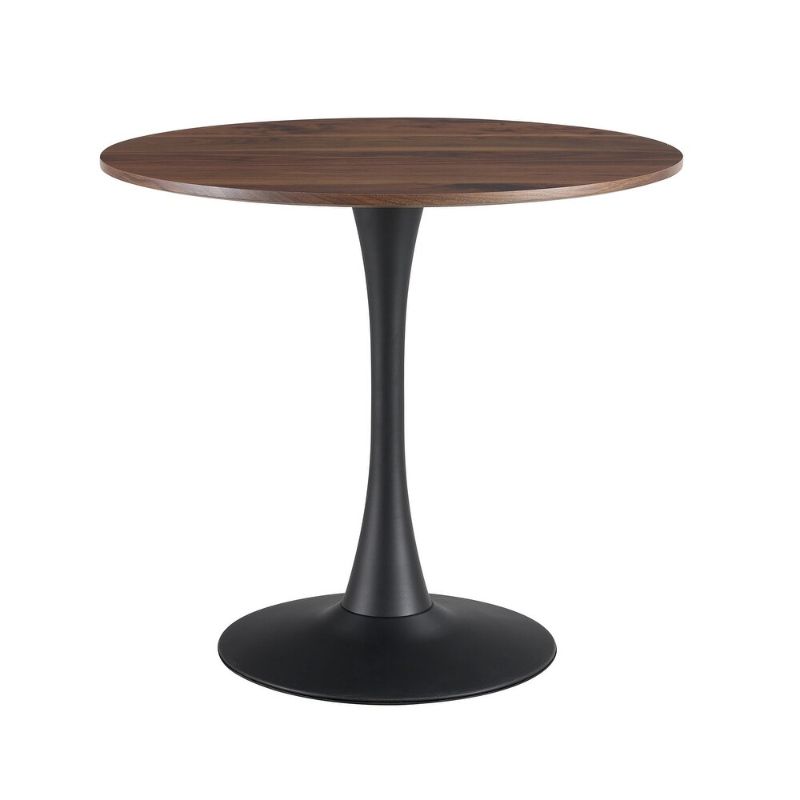 Photo 1 of Dining Table ,32in Round, BROWN, BLACK BASE
