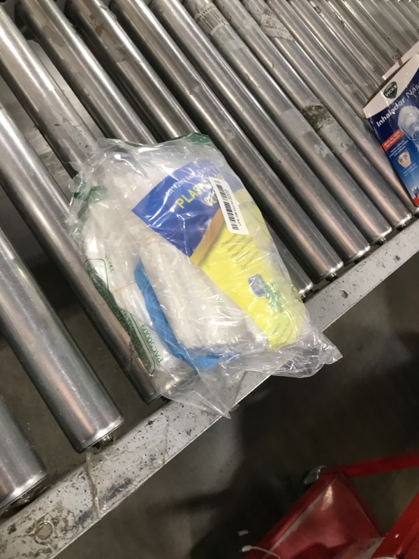 Photo 1 of 10 Pieces Plastic Drop Sheets for Painting, Waterproof and Dust-Proof Clear Cloth for Furniture Cover, 9x12 Feet Tarps