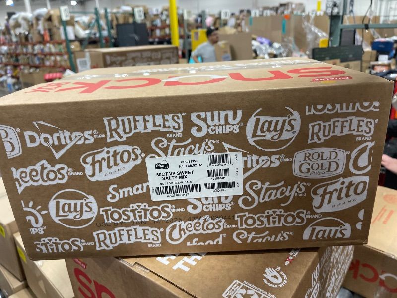 Photo 1 of Frito Lay Sweet & Salty Snacks, Variety Mix of Cookies, Crackers, Chips & Nuts, (Pack of 50)