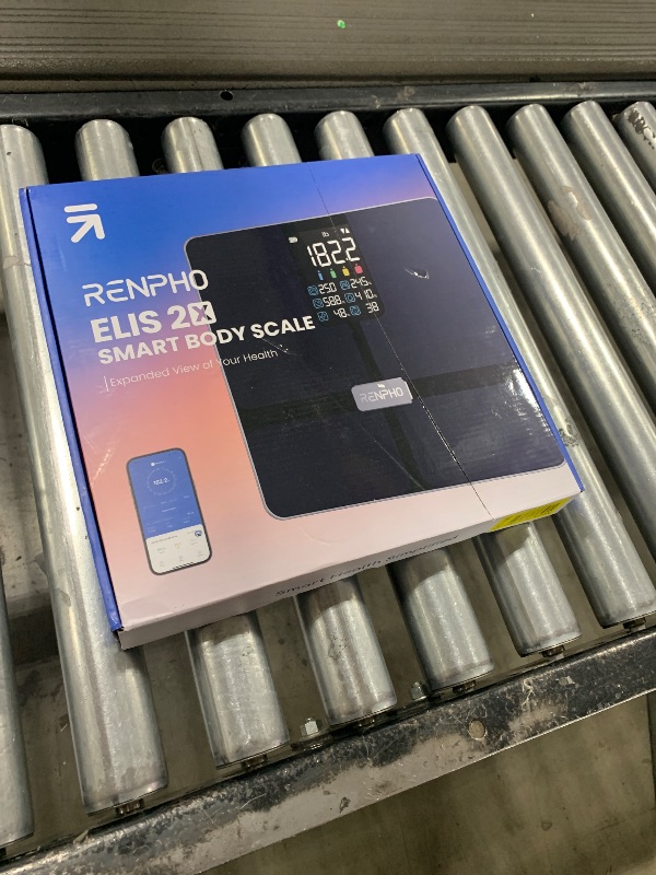 Photo 1 of RENPHO Smart Scale with BMI, Body Fat, Muscle Mass, Bluetooth Scale for Body Weight, FSA HSA Store Eligible, 13 Metrics with Large VA Display, Support App Connection, Black, Elis 2X