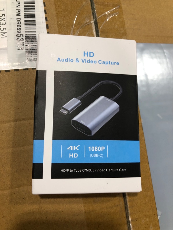 Photo 1 of Guermok Video Capture Card, USB3.0 HDMI to USB C Audio Capture Card, 4K 1080P 60FPS Capture with Type-C Adapter Devices for Gaming Live Streaming, Video Recorder, Windows Mac OS System OBS Zoom