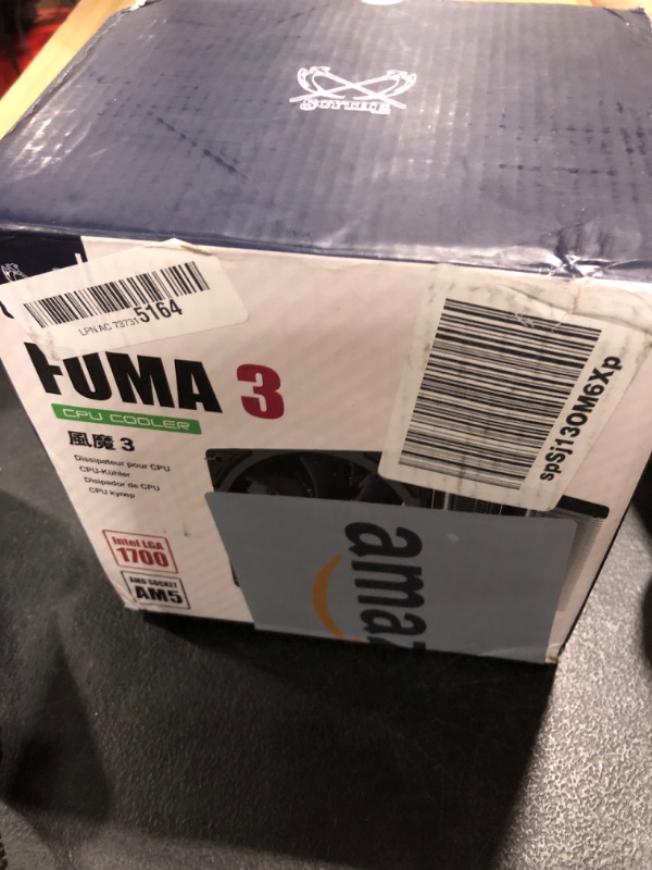 Photo 1 of Scythe Fuma 3 CPU Air Cooler, Intel LGA1700, LGA1151, AMD AM5/Ryzen 120mm, Dual Tower, Black Top Cover