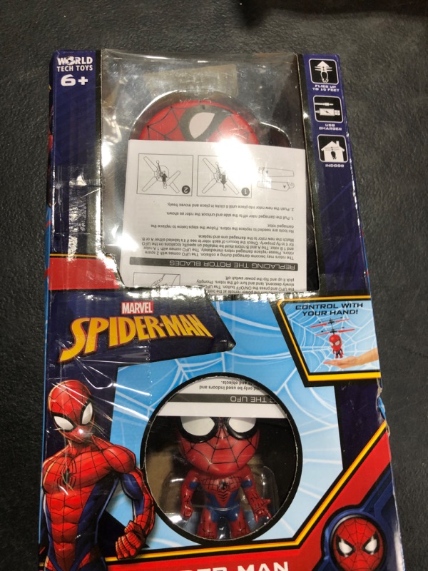 Photo 1 of Marvel 3.5 Inch: Spider-Man Flying Figure IR Helicopter (Marvel, Spider-Man)