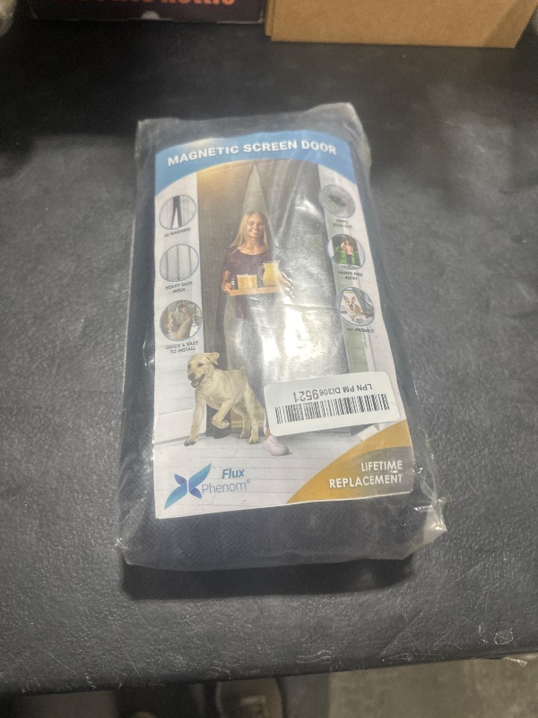 Photo 1 of The Original Flux Phenom Magnetic Screen Door 38"x82" – Easy Install, Strong Magnet Strength, Self-Sealing Mesh, Pet Tested, Hands-Free Entry, Door Screen Magnetic Closure, Keeps Bugs Out