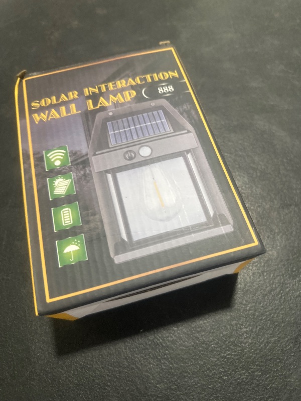 Photo 1 of Anricom 4pcs Solar Fence Lights, Motion Sensor Outdoor Light, 3 Lighting Modes Dusk to Dawn Porch Lamp IP65 Waterproof, Outdoor Solar Wall 600LM, 1200mah Suitable for Patios, Porches, Garage (Black)