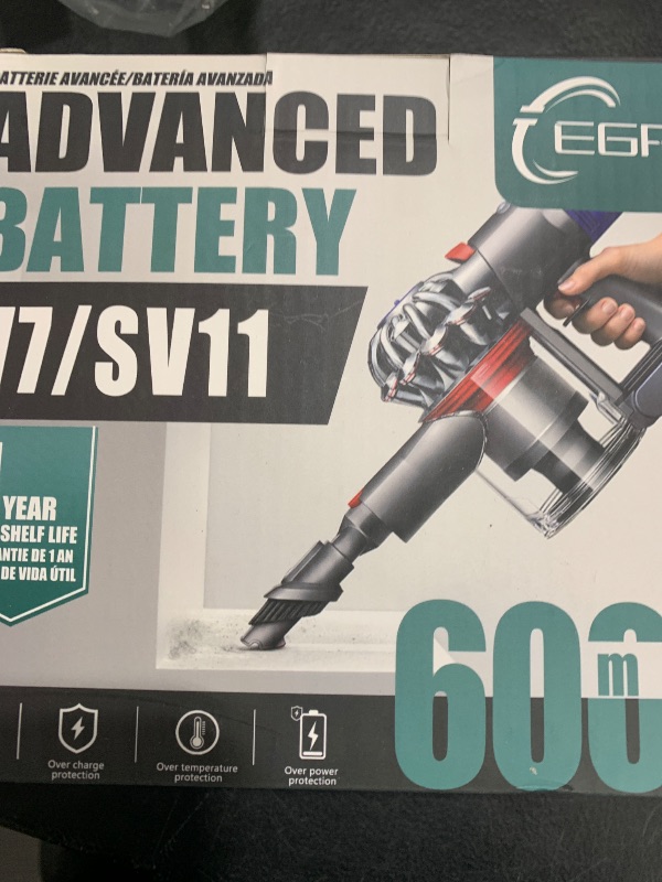 Photo 1 of EGR Advanced 6000mAh V7 Animal Battery Replacement Compatible with Dyson SV11 V7 Motorhead V7 Animal V7 Trigger V7 HEPA V7 Car+Boat V7 Absolute Handheld Vacuum Cleaners (Not Fit V6, V8, V10)