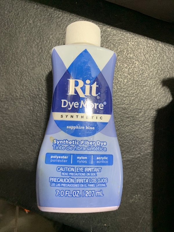 Photo 1 of GRAS Art Bundles Synthetic Rit Dye More Liquid Fabric - Ultimate Accessories Kit Wide Selection of Colors 7 Ounces Sapphire Blue, rd-syn