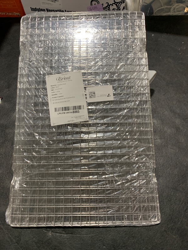 Photo 1 of Cooling Rack for Baking 3 Tiers, 16" x 10" Cookie Cooling Wire Rack Stackable Collapsible Nonstick, Stainless Steel Baking Cooking Cooling Racks with Optimum Air Flow, Silver