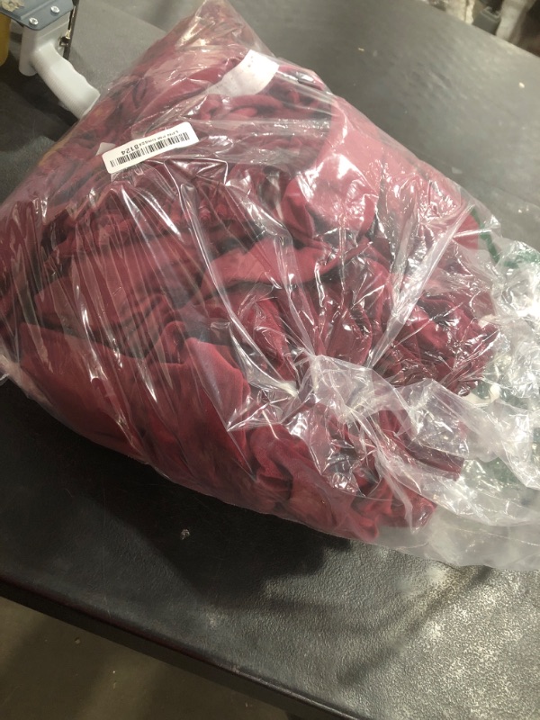 Photo 1 of H.VERSAILTEX Sofa Cover 3 Piece T Cushion Sofa Slipcovers Thick Velvet Couch Cover Furniture Protector Stretch T Cushion Sofa Covers for 2 Cushion Couch with 2 Individual T Cushion Covers, Burgundy