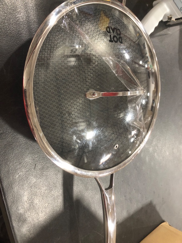 Photo 1 of DOTCLAD Wok pan,Hybrid 13 inch Wok with Lid, PFOA Free Cookware,non stick Stainless Steel Woks & Stir-fry pans Nonstick, Dishwasher and Oven Safe, Works on Induction