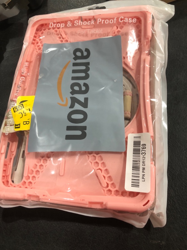 Photo 1 of BRAECNstock for Samsung Galaxy Tab S10 FE/ S9 FE/ S9/ S8/ S7 5G Tablet Case 10.9"/11", Shockproof Protective Kids Case with Pencil Holder, 360° Rotating Hand Strap & Stand, Shoulder Strap, Sakura Pink