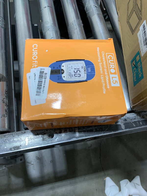 Photo 1 of Home Blood Cholesterol Test Kit - CURO L5 Digital Meter - (10 Total Cholesterol Strips & 10 Triglycerides Test Strips and 50 Glucose Test Strips Included)