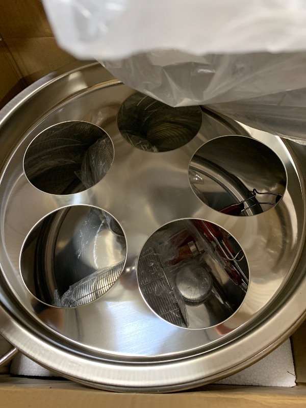 Photo 1 of Buokaiw Pasta Cooker with Strainer,Stainless Steel Pasta Cooker Insert Set, Multipots Cooking Tool,Pasta Cooker Pot Set, 5 Pieces, Stainless Steel Stock Pot and Frying Pan with Lid