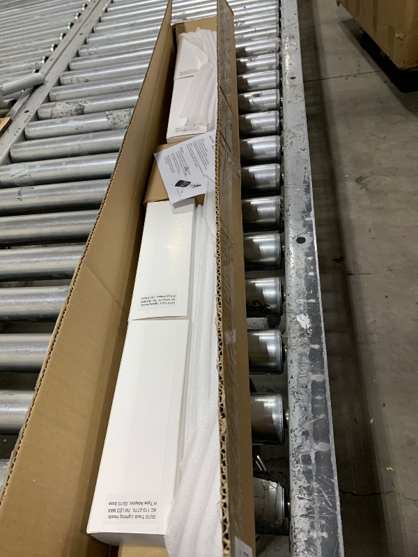 Photo 1 of Hiiglxii 4-Light LED Track Lighting Kit with 3.3FT H Track Lighting Rails & Floating Canopy Connector, GU10 Track Light Kit, Modern Kitchen Track Lighting Fixtures Ceiling Spot Light, Black (No Bulbs)