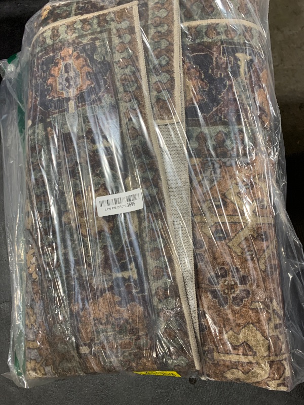 Photo 1 of 4x6 Area Rugs for Living Room, Stain Resistant Machine Washable Rug, Non Slip Backing Boho Rugs for Bedroom, Printed Soft Vintage Carpet Sienna Brown 4 x 6