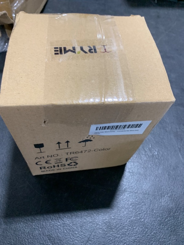 Photo 1 of Tryme Solar Wind Chimes with Sun Moon Star, Color Changing LED Windchimes, Outdoor Hanging Lights, Unique Garden Decor Gifts for Mom, Grandma, Wife, Neighbors