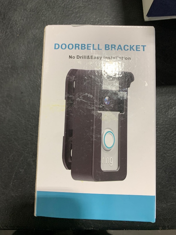 Photo 1 of Anti-Theft Doorbell Angle Mount Compatible with Ring/Blink Video Doorbell 1 2 3 Plus 4 Pro 2, Outdoor Camera Mount Holder 45-135 Degree Adjustable, Doorbell Door Mount for Apartments, White