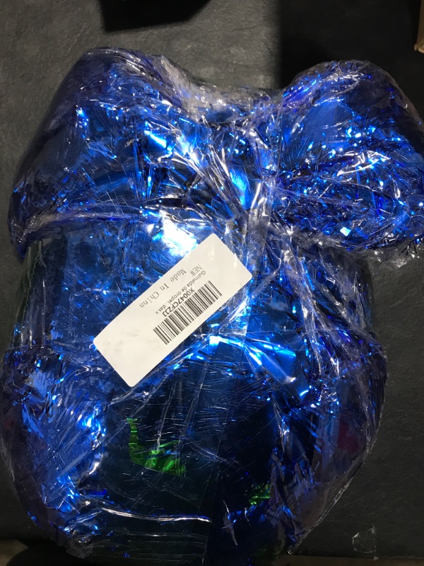 Photo 1 of 100 FT Blue Tinsel Garland 4th of July Tinsel Garland Decorations Metallic Tinsel Twist Garland for Christmas Tree New Year Holiday Birthday Party Decorations (3.54" x 100', Blue)