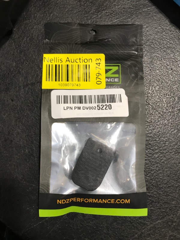 Photo 1 of NDZ Performance Magazine Base Plate for Sig P365 X Macro & P365 Fuse 9mm, Anodized Aluminum with Textured Bottom, P365 Accessories - Black