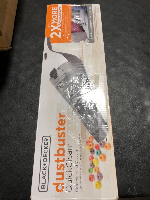 Photo 1 of BLACK+DECKER dustbuster QuickClean Cordless Handheld Vacuum (HNVC215B10)