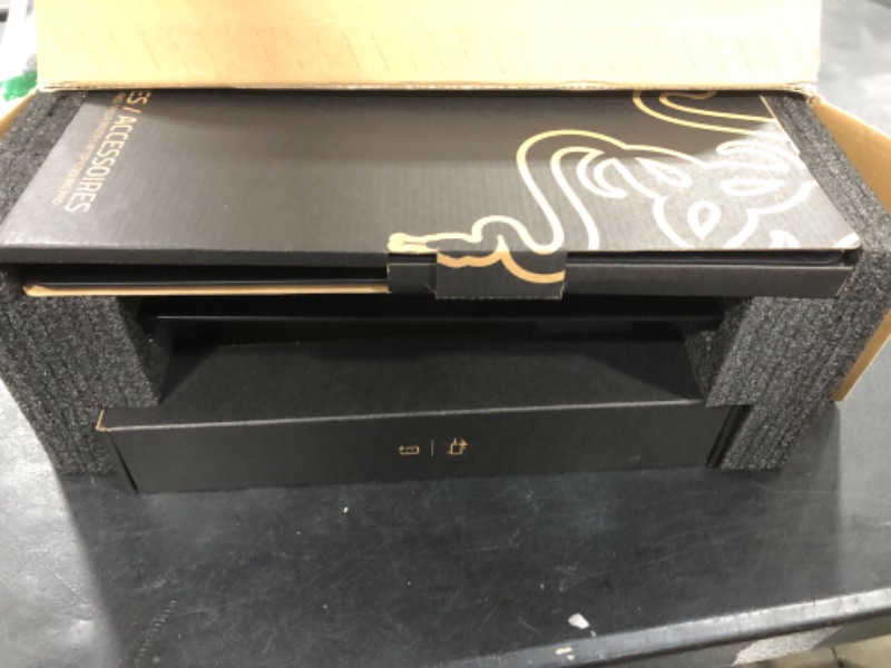 Photo 1 of Razer Laptop Cooling Pad: Adaptive Smart - Intelligent Fan Control - Airtight Pressure Chamber - Fits Most Laptops & Macbooks 14” to 18" - Preset & Custom Fan Curves - 3 Port USB Type A - Chroma RGB