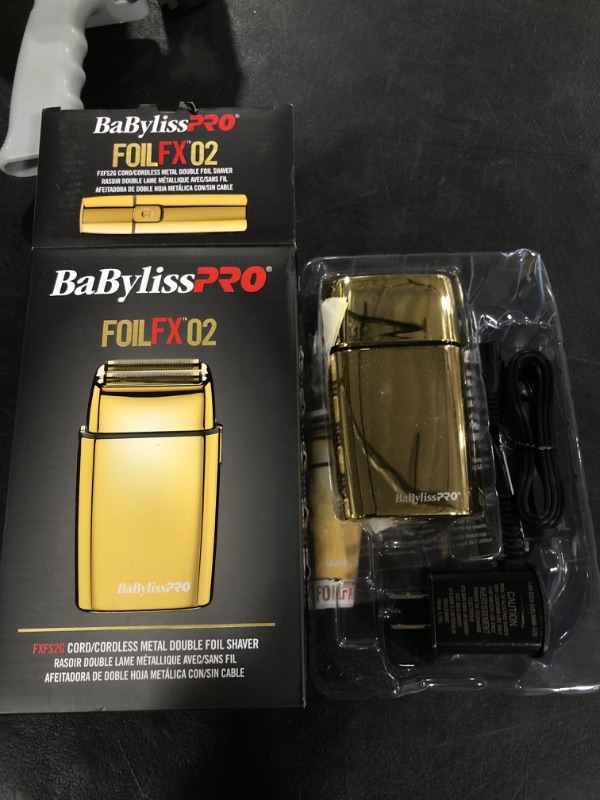 Photo 1 of BaBylissPRO Baberology Double Foil Shaver FXFS2G GOLDFX Professional Electric Shaver