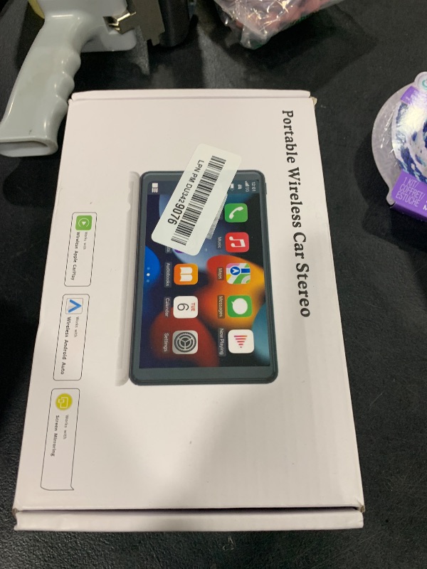 Photo 1 of Apple Carplay Screen for Car, 7" HD Portable Car Stereo Touch Screen with Wireless Android Auto, Backup Camera, Car Audio Receivers with Voice Control, Mirror Link, Bluetooth, GPS Navigation