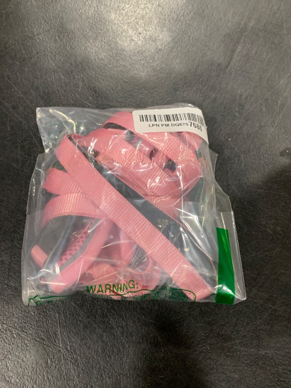 Photo 1 of Cat Harness and Leash for Walking, The Upgrade Can be Adjusted in Four Directions and Breathable Cat Harness for Anti Escape That can be Fitted and Positioned, Reflective Strips Harness, Pink,S