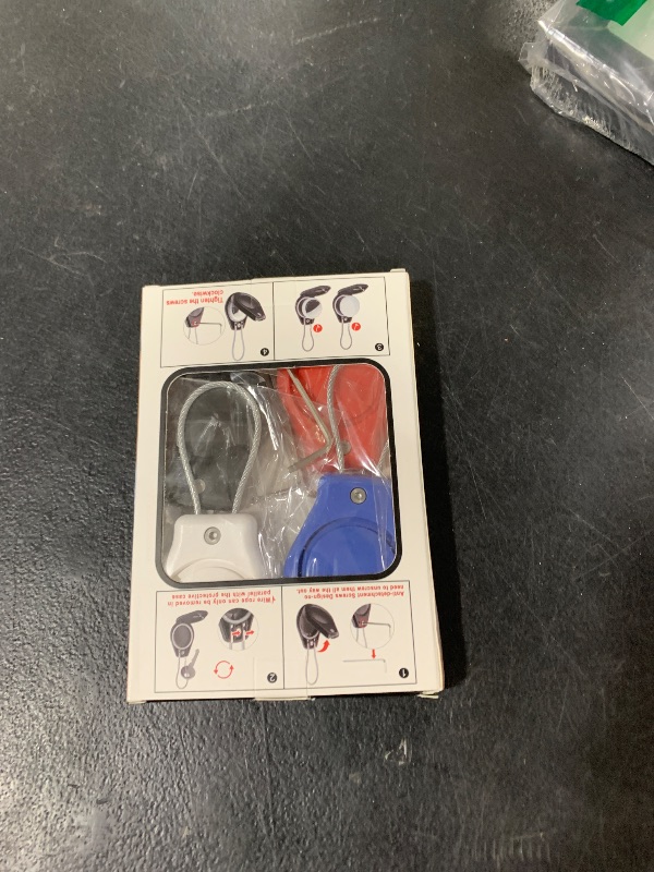 Photo 1 of Inesore 4 Pack IPX8 Waterproof AirTag Keychain Holder?Air tag Lock Case with Wire Cable Compatible with Apple AirTags,Ultra Durable Anti-Lost Lock Keychain Holder for Luggage,Dog,Key