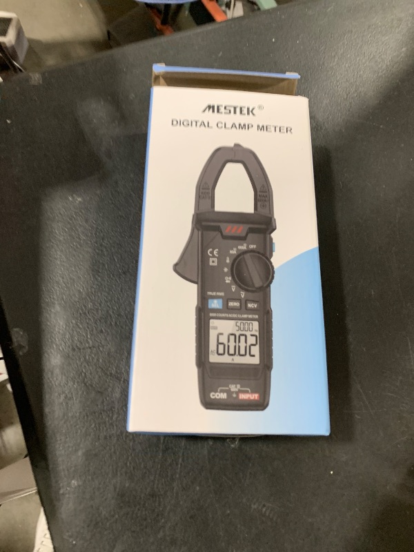 Photo 1 of Digital Clamp Meter, MESTEK Clamp Multimeter Voltmeter Tester Amp Volt Meter, Auto-ranging NCV True RMS 6000 Counts, Measures AC DC Current Voltage Resistance Capacitance Temperature Diodes Continuity