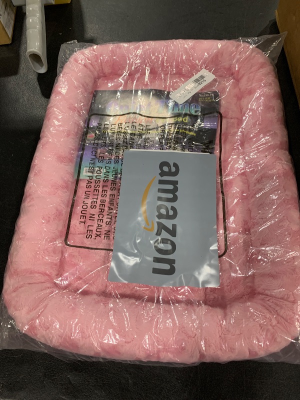 Photo 1 of MidWest Homes for Pets Bolster Dog Bed 18L-Inch Pink Dog Bed or Cat Bed w/Comfortable Bolster | Ideal for Toy Dog Breeds & Fits an 18-Inch Dog Crate | Easy Maintenance Machine Wash & Dry