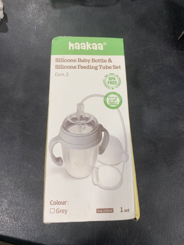 Photo 1 of Haakaa Gen.3 Silicone Supplemental Nursing System Baby Nutrition Feeding Bottle Combo -0m+ Baby,Breastfeeding Essential -BPA Free - Peach