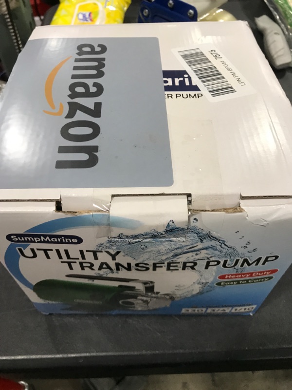 Photo 1 of SumpMarine Water Transfer Pump, 115V 330 Gallon Per Hour - Portable Electric Pump with 6' Hose Kit, Remove Water From Pools, Rain Barrel, Aquariums