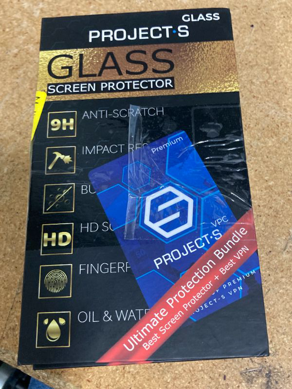 Photo 1 of 2 packs Project-S GLASS Screen Protector for iPhone 14 Pro (6.1") w/LIFETIME Replacement Warranty - 3x Pack + 3x Lens Protectors (Dual Lens) + 1x Month of Premium VPN Service