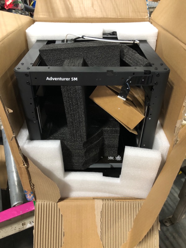 Photo 1 of FLASHFORGE Adventurer 5M 3D Printer with Fully Auto Leveling System, Max 600mm/s High-Speed, 280? Quick-Detach Nozzle, CoreXY Structure for Superior Print Quality, Rookies & Experts Smart Choice